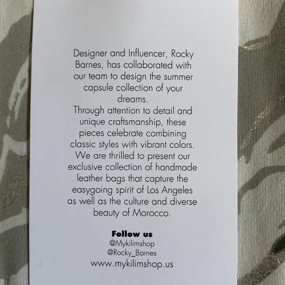 Rocky Barnes x My Kilim Genuine Leather Bag - Picture 7 of 8